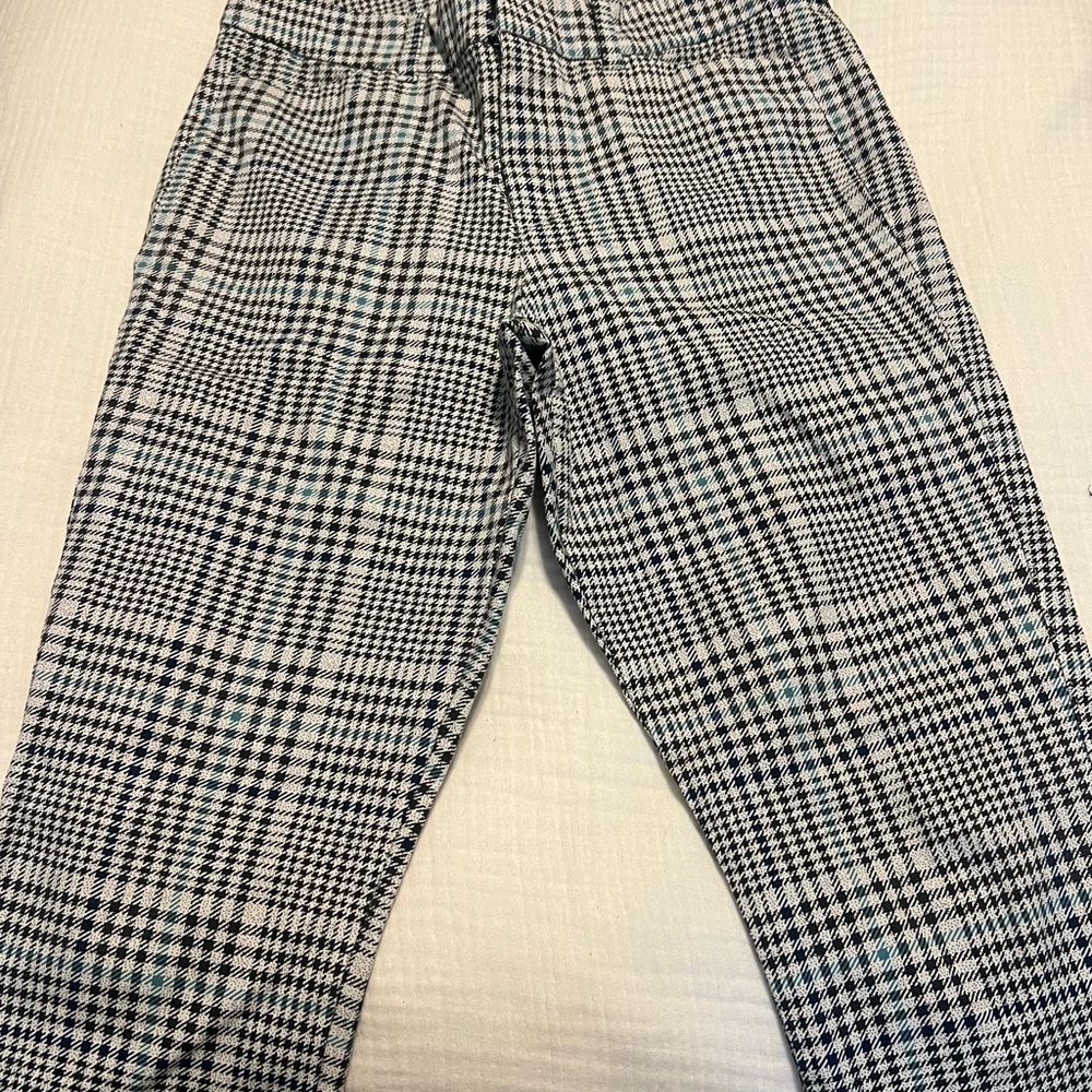 Old Navy Black and White Straight Leg Pants